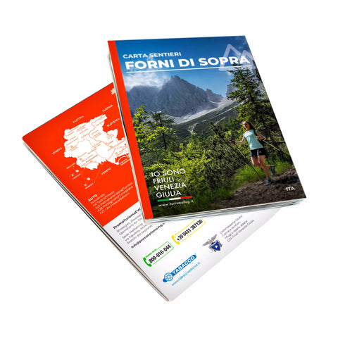 Carta sentieri di Forni di Sopra per escursionismo e trekking