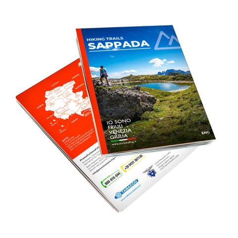 Carta sentieri di Sappada per escursionismo e trekking nelle montagne del Friuli Venezia Giulia