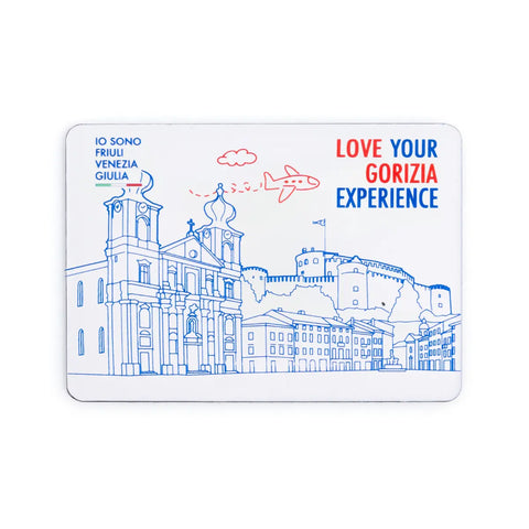 Magnete da frigo con la rappresentazione di Piazza della Vittoria e la Chiesa di Sant'Ignazio