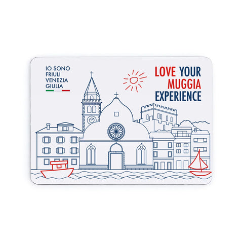 Magnete da frigo con la rappresentazione del Duomo di Muggia
