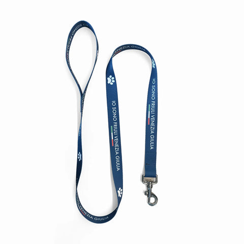 Guinzaglio per cani blu con logo Io Sono Friuli Venezia Giulia